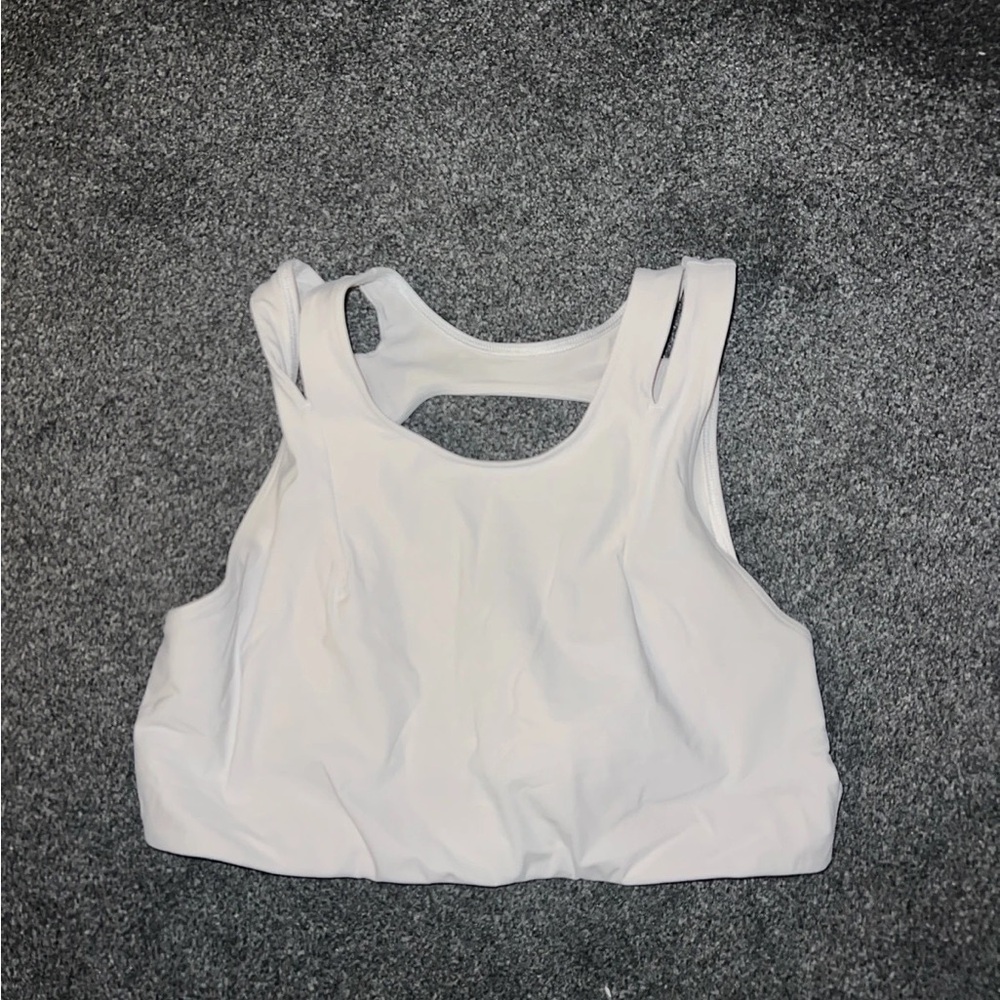 White Sports Bra